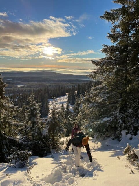 Sneeuwschoenwandeling Noorwegen Dori Dominique