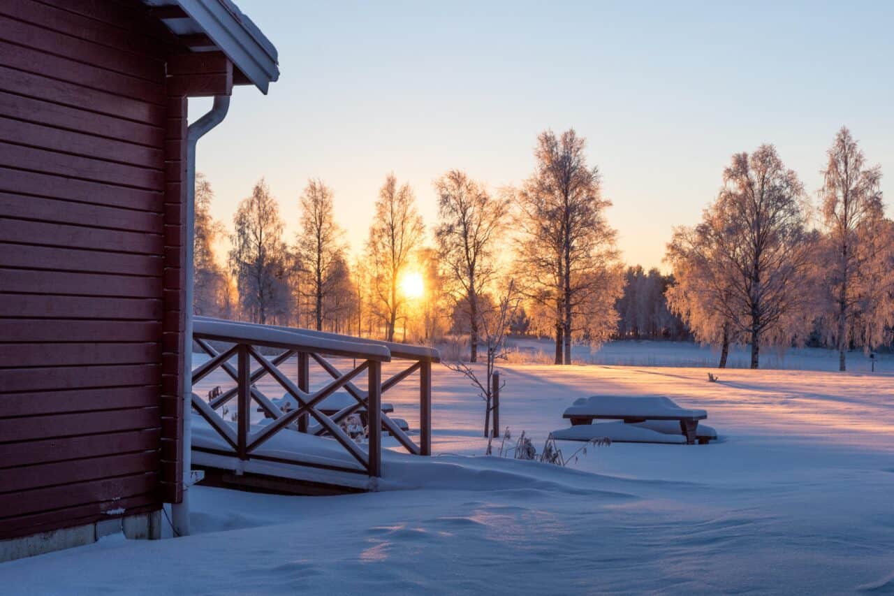 zweden winter lapland huis
