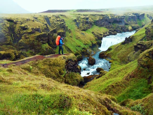 wandeltrekking hike ijsland